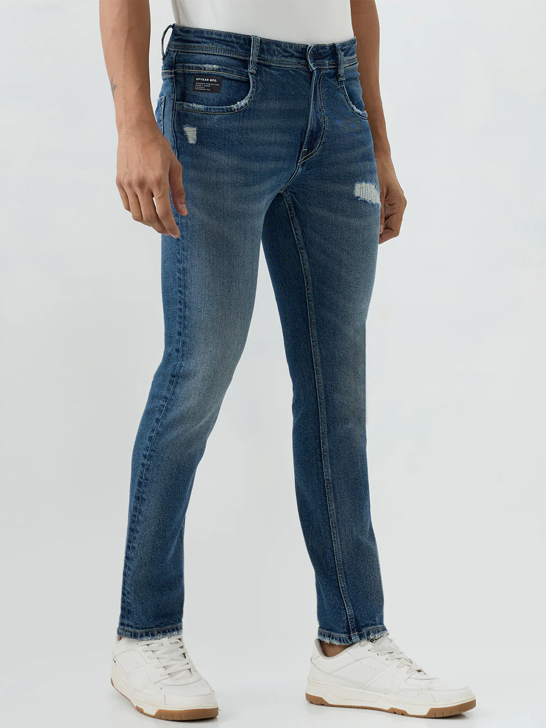 Men Rover Jeans Regular Fit Blue Mid Rise - Image 2