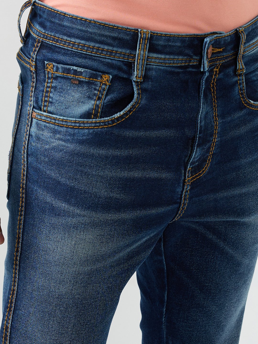 Men Chico Jeans Relaxed Fit Blue Mid Rise - Image 6