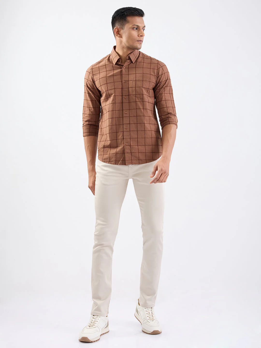 Men Jeans Slim Fit Ivory Low Rise - Image 5