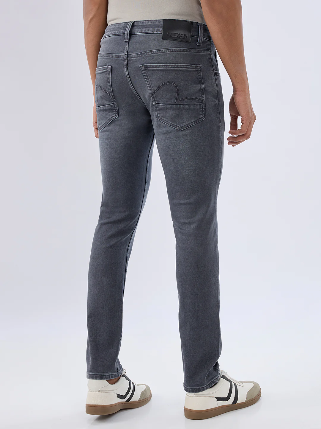 Men Kano Jeans Slim Fit Grey Low Rise - Image 4