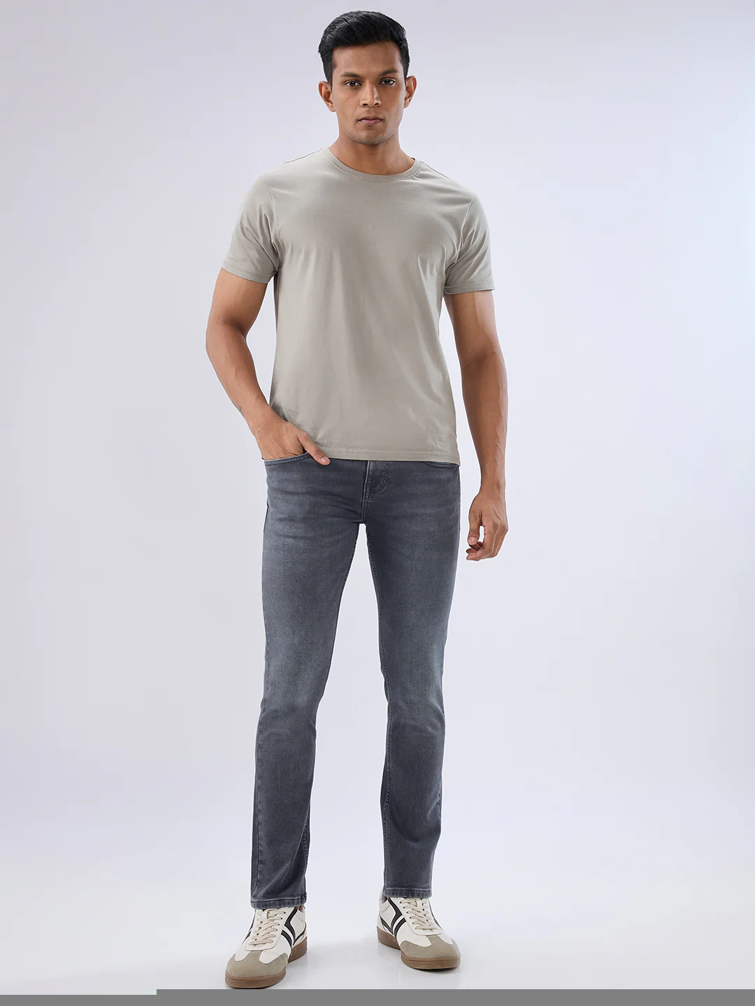 Men Kano Jeans Slim Fit Grey Low Rise - Image 5
