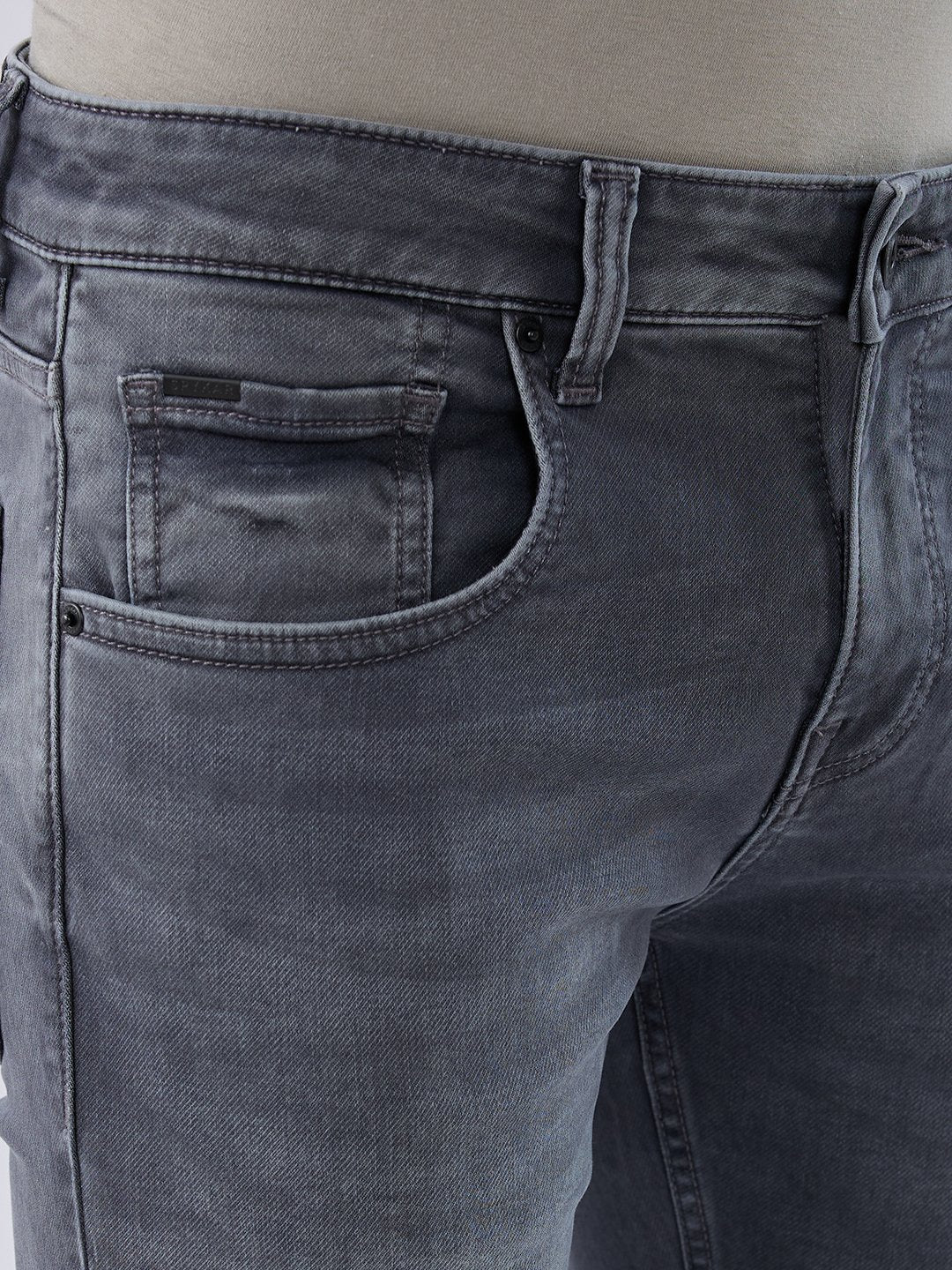 Men Kano Jeans Slim Fit Grey Low Rise - Image 6
