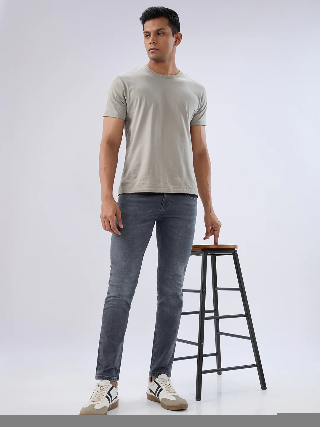 Men Kano Jeans Slim Fit Grey Low Rise - Image 7