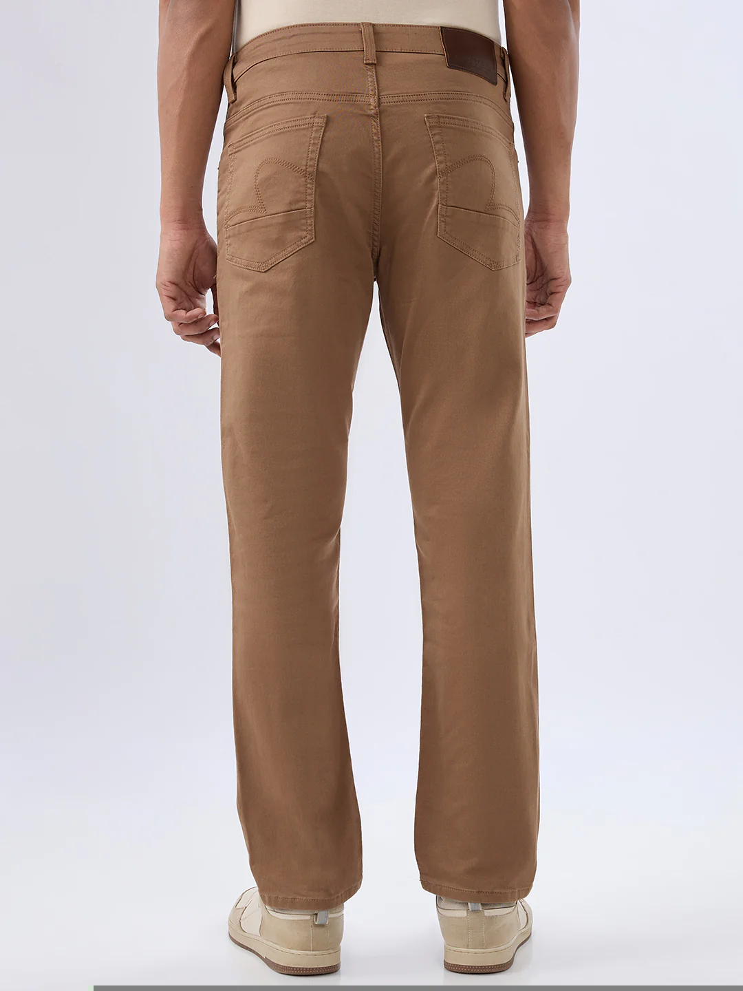 Men Chico Jeans Relaxed Fit Brown Mid Rise - Image 4