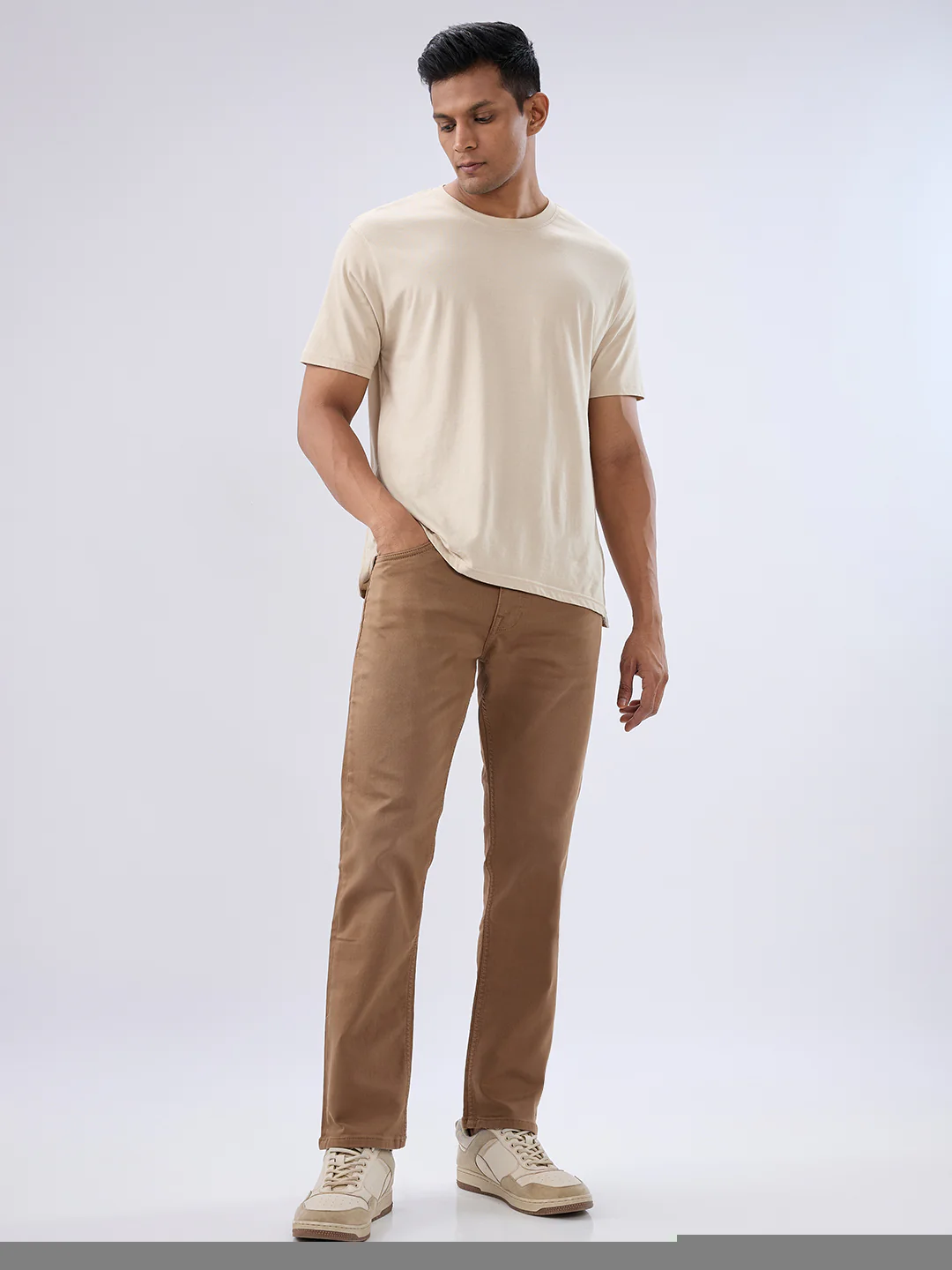 Men Chico Jeans Relaxed Fit Brown Mid Rise - Image 5