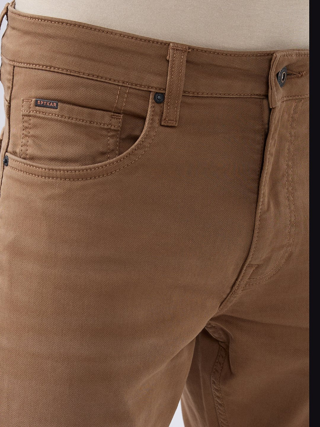 Men Chico Jeans Relaxed Fit Brown Mid Rise - Image 6