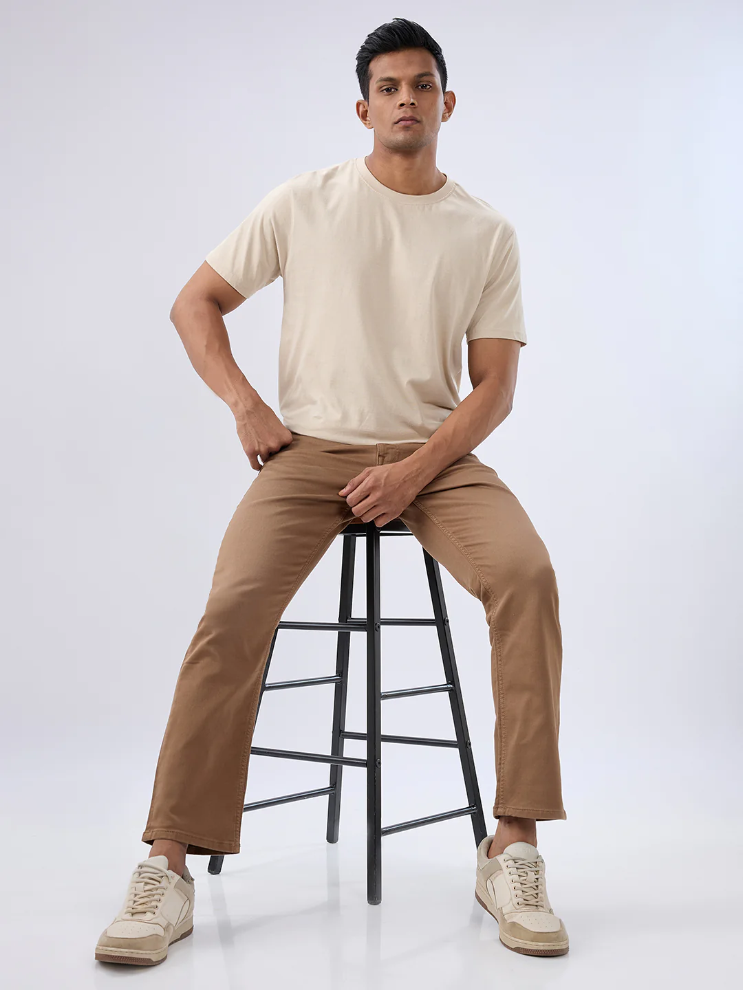 Men Chico Jeans Relaxed Fit Brown Mid Rise - Image 7