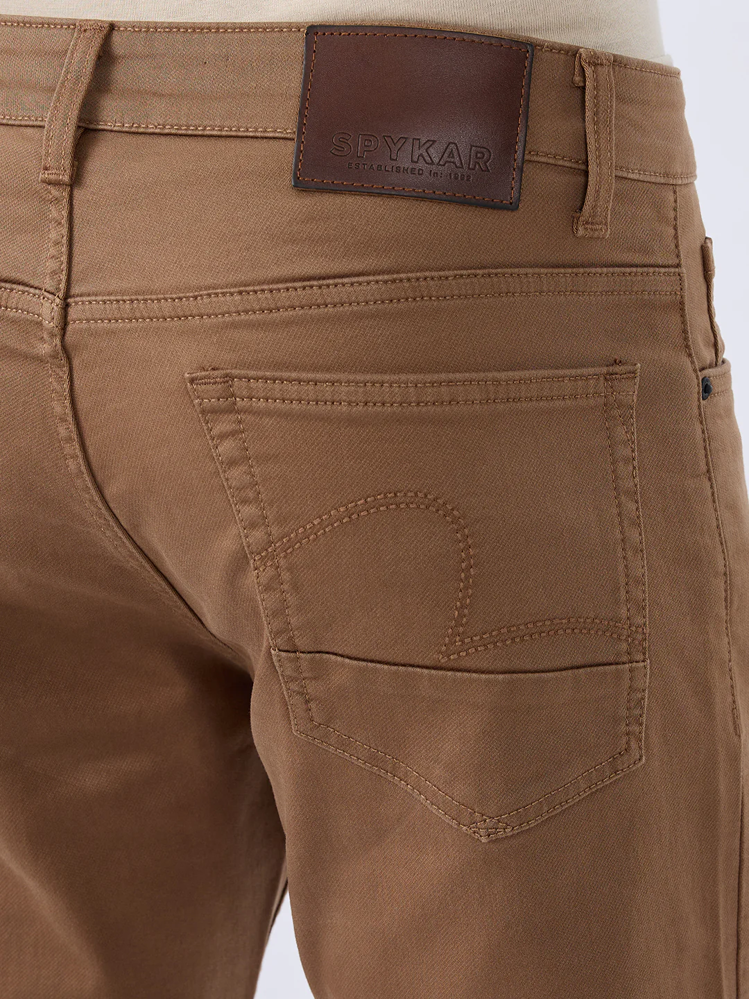 Men Chico Jeans Relaxed Fit Brown Mid Rise - Image 8