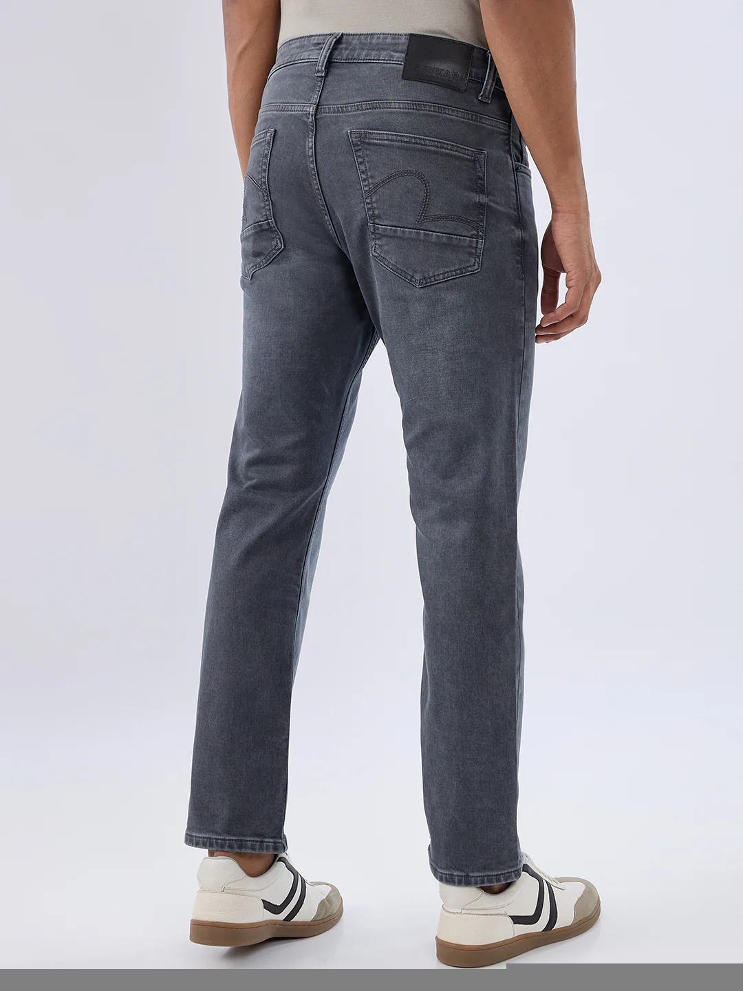 Men Chico Jeans Relaxed Fit Grey Mid Rise - Image 4
