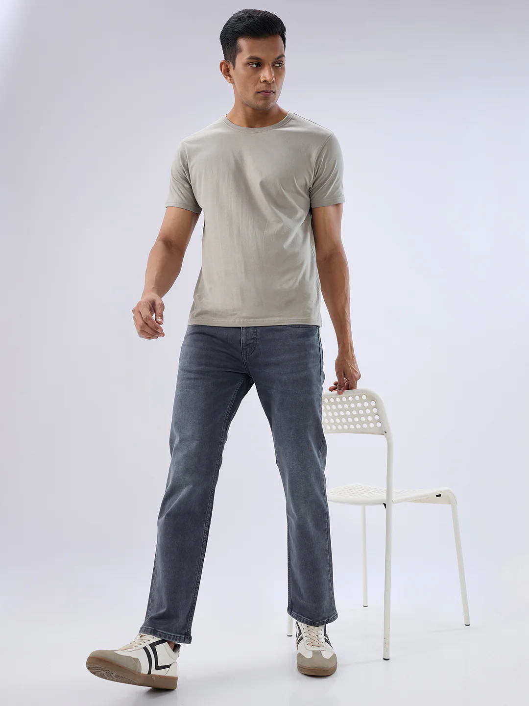 Men Chico Jeans Relaxed Fit Grey Mid Rise - Image 7