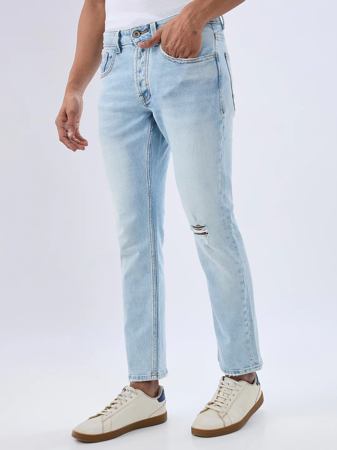 Men Chico Jeans Relaxed Fit Blue Mid Rise - Image 3