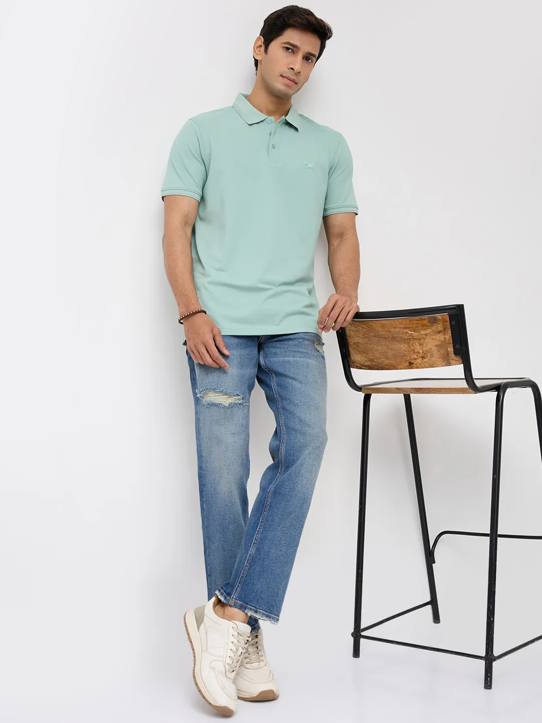Men Chico Jeans Relaxed Fit Mid Blue Mid Rise - Image 6