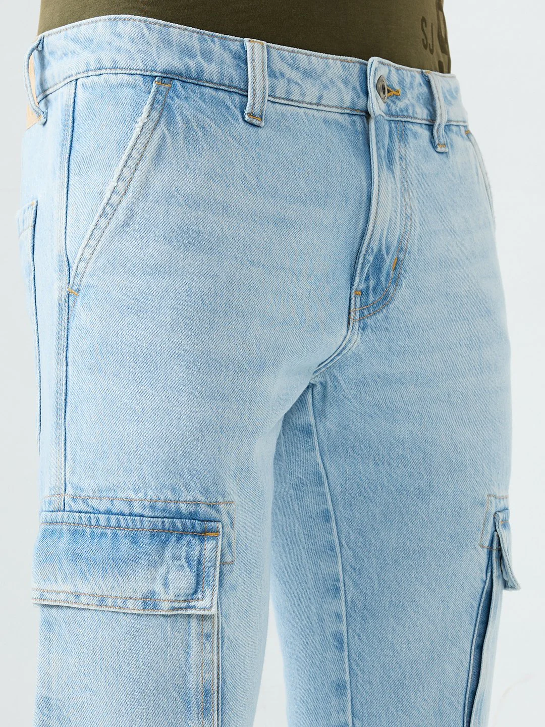 Men Trooper Jeans Regular Fit Blue Mid Rise - Image 6