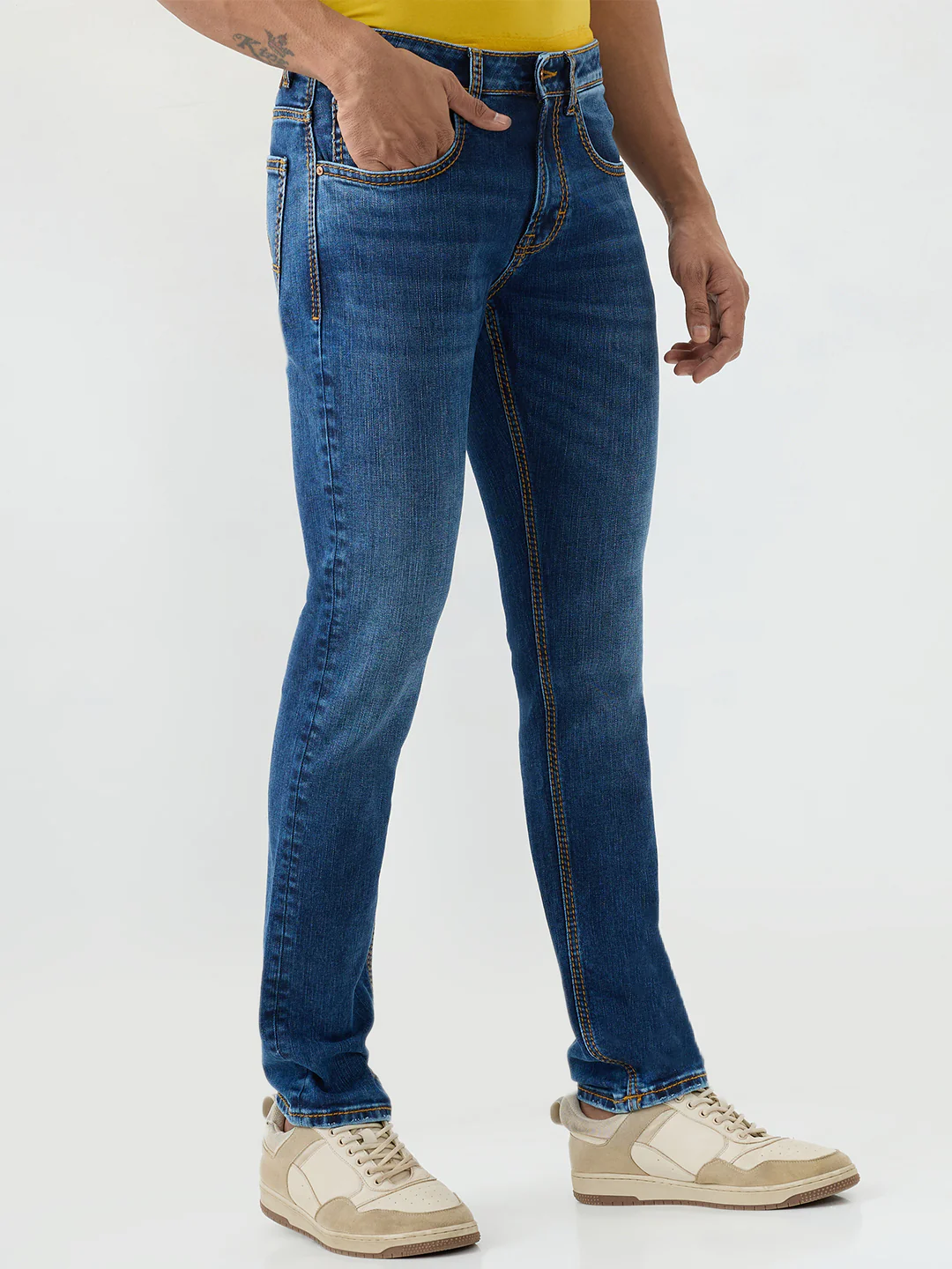 Men Kano Jeans Slim Fit Blue Low Rise - Image 2