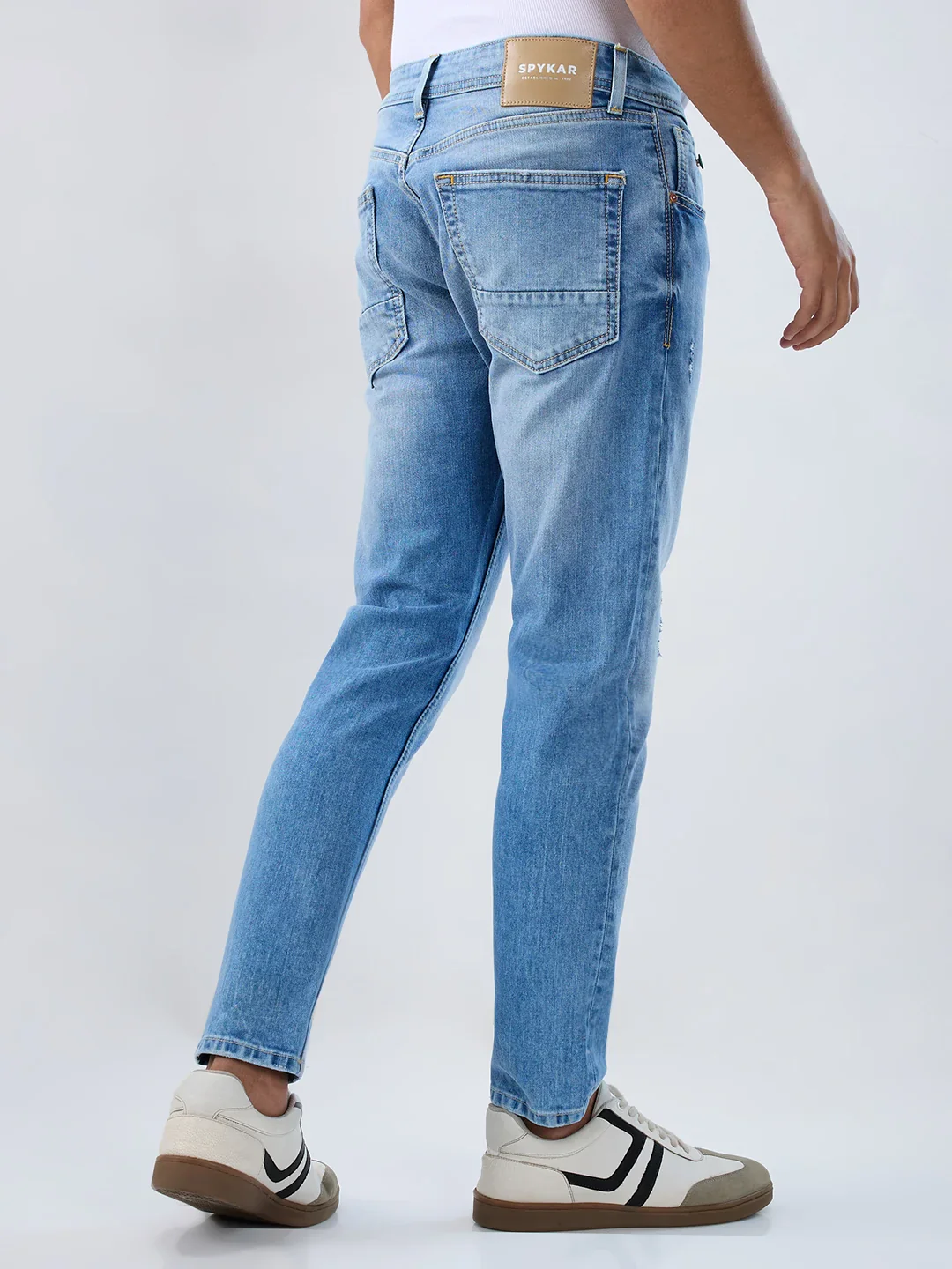 Men Kano Jeans Slim Fit Light Blue Mid Rise - Image 6