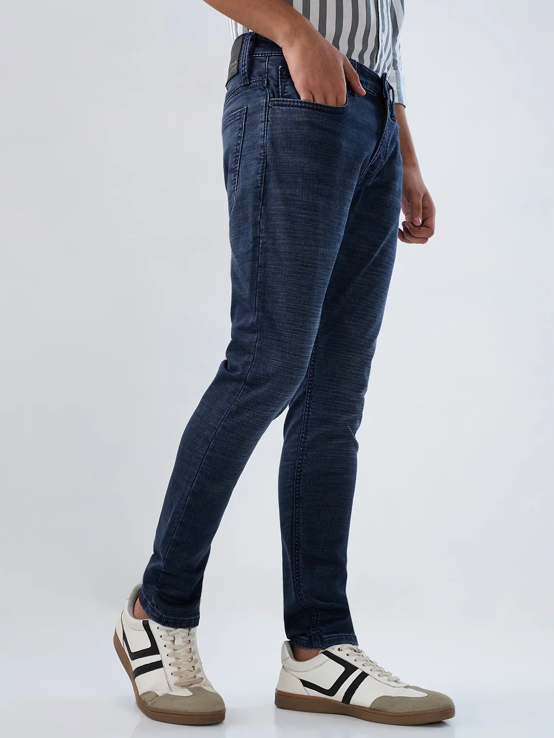 Men Kano Jeans Slim Fit Dark Blue Mid Rise - Image 3