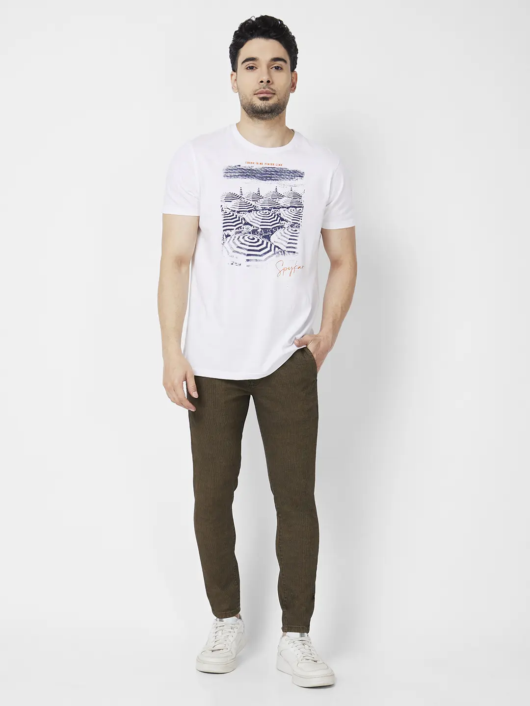 Men Kano Jeans Slim Fit Khaki Mid Rise - Image 2