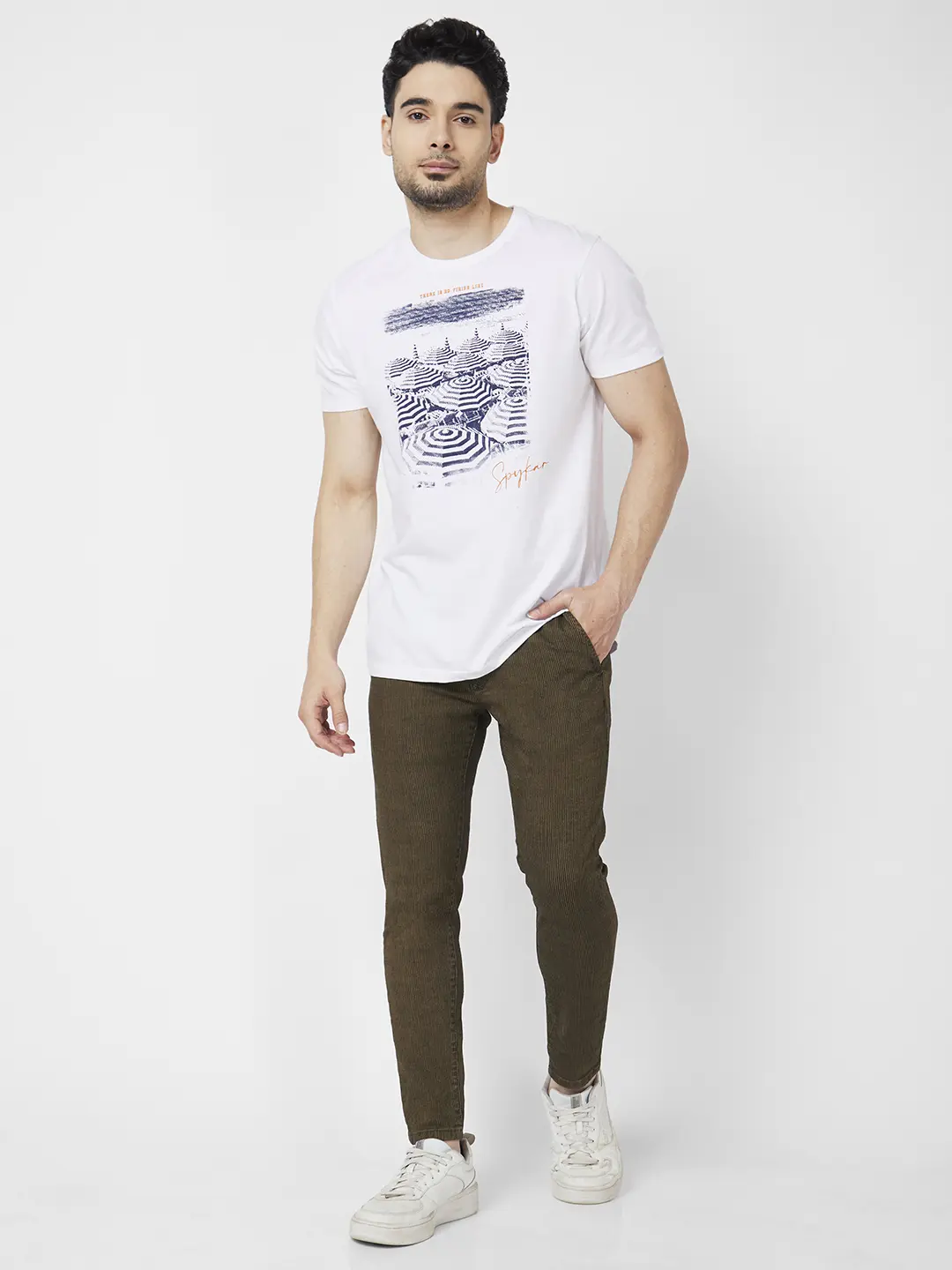 Men Kano Jeans Slim Fit Khaki Mid Rise - Image 6