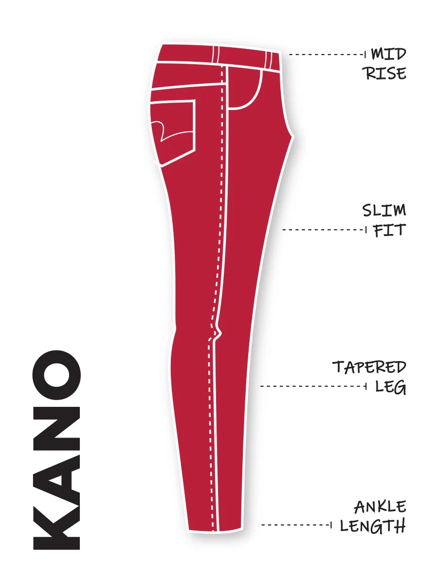 Men Kano Jeans Slim Fit Khaki Mid Rise - Image 7