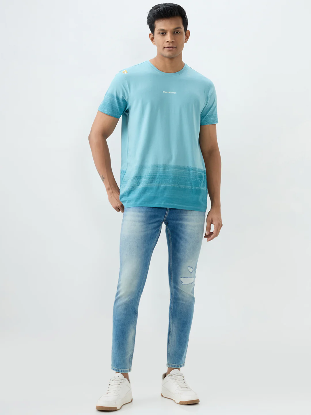 Men Kano Jeans Slim Fit Blue Mid Rise - Image 5
