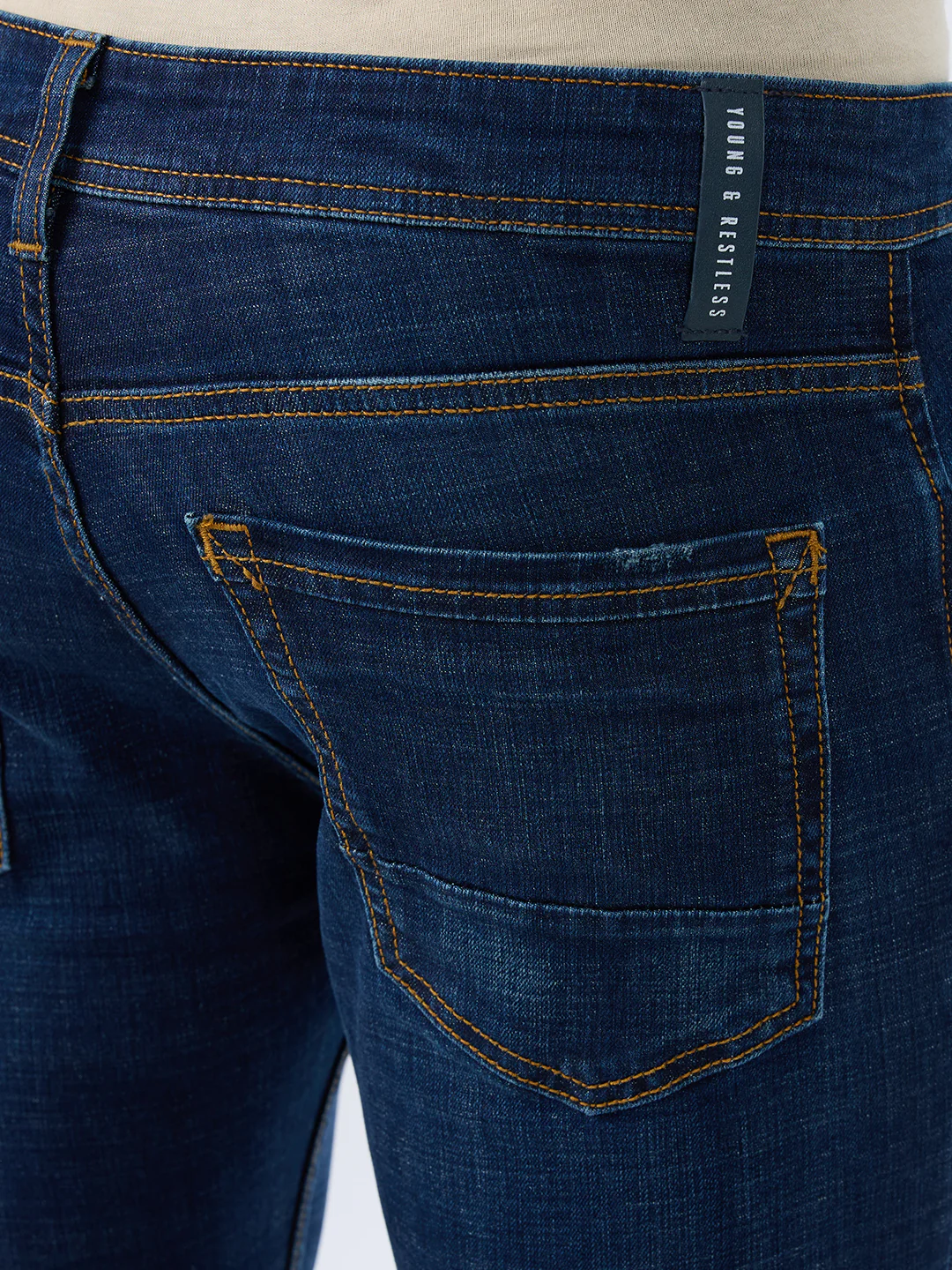 Men Kano Jeans Slim Fit Blue Mid Rise - Image 8