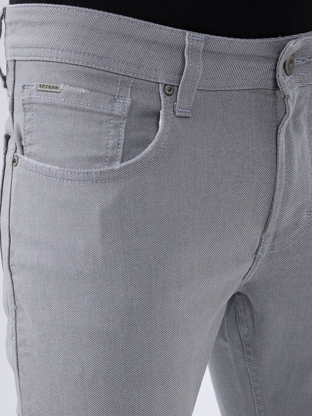 Men Kano Jeans Slim Fit Grey Mid Rise - Image 6