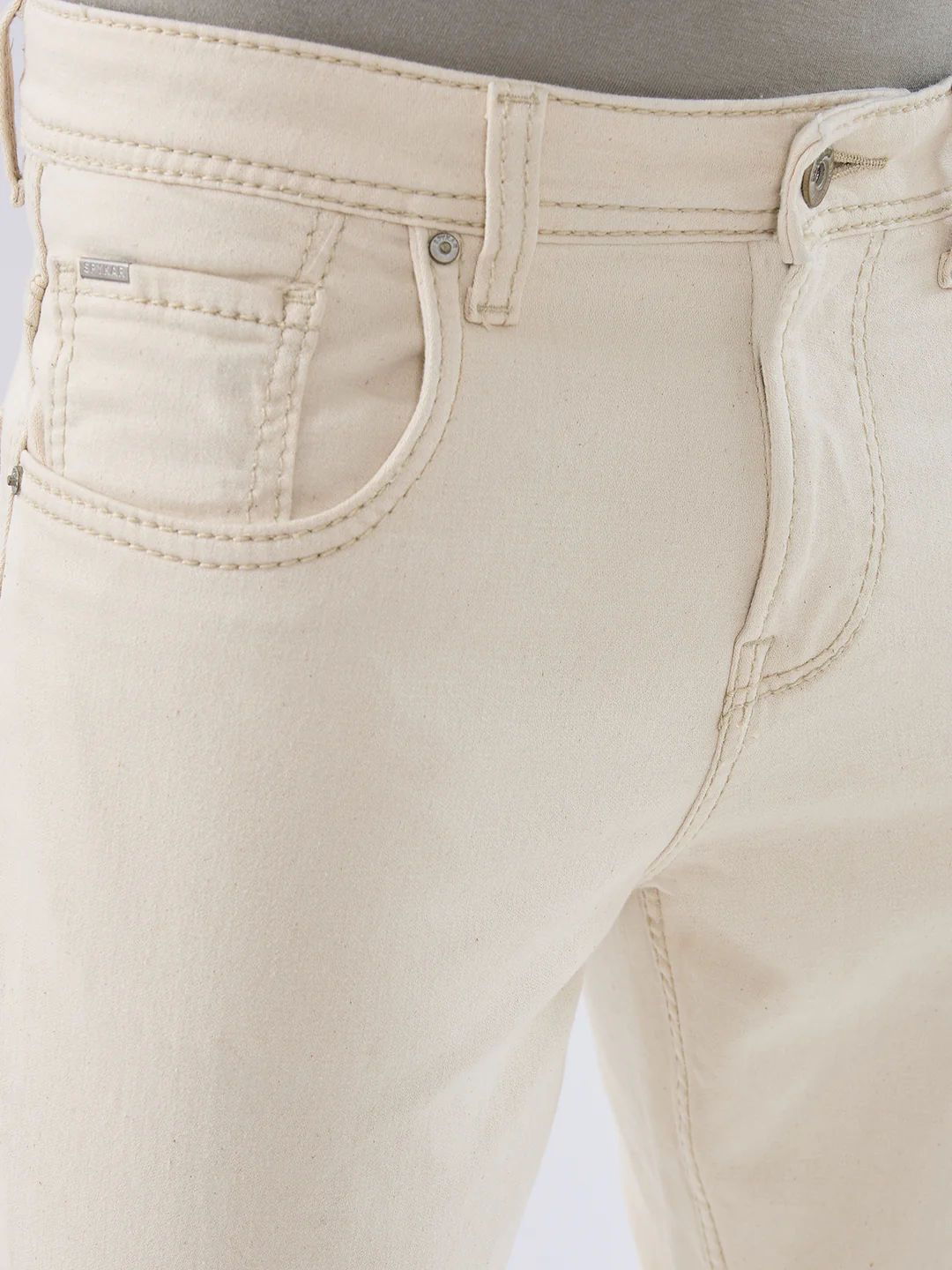 Men Kano Jeans Slim Fit Beige Mid Rise - Image 6