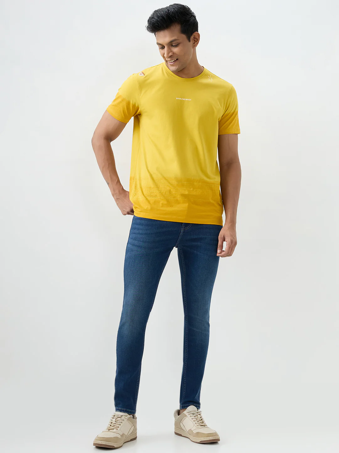 Men Kano Jeans Slim Fit Blue Mid Rise - Image 5