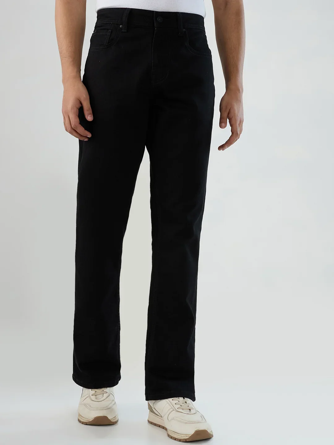 Men Rafter Jeans Boot Cut Fit Black Mid Rise - Image 2
