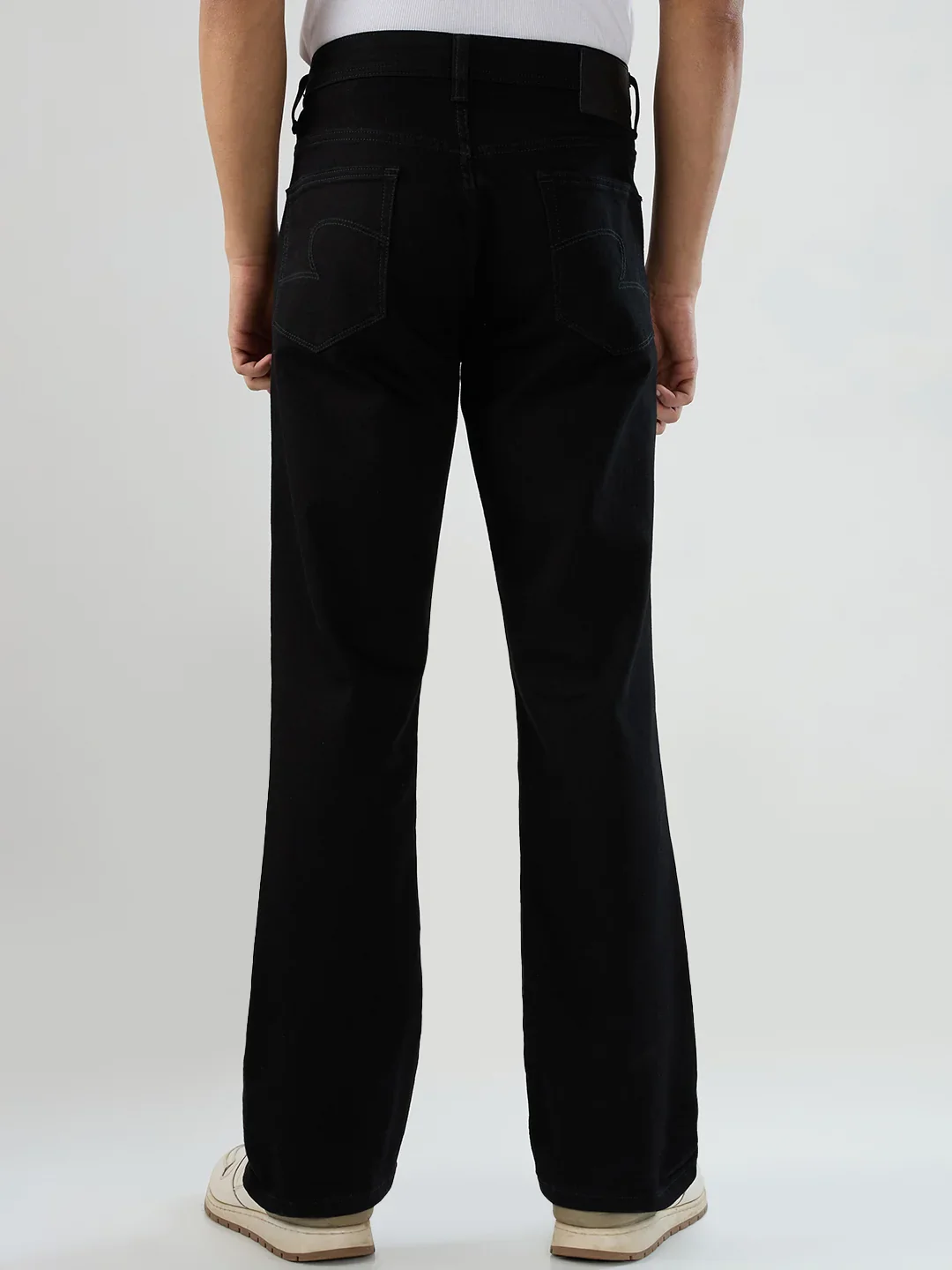 Men Rafter Jeans Boot Cut Fit Black Mid Rise - Image 5