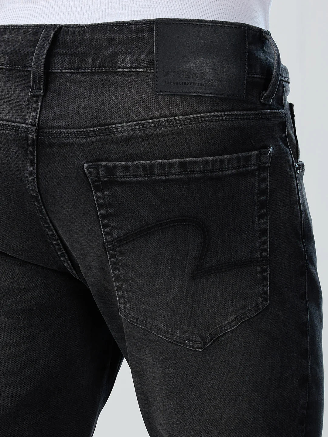 Men Rafter Jeans Boot Cut Fit Black Mid Rise - Image 7