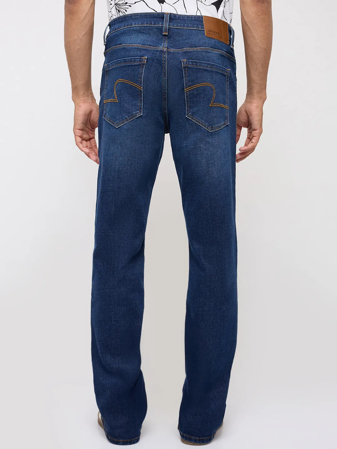 Men Rafter Jeans Boot Cut Fit Dark Blue Mid Rise - Image 5