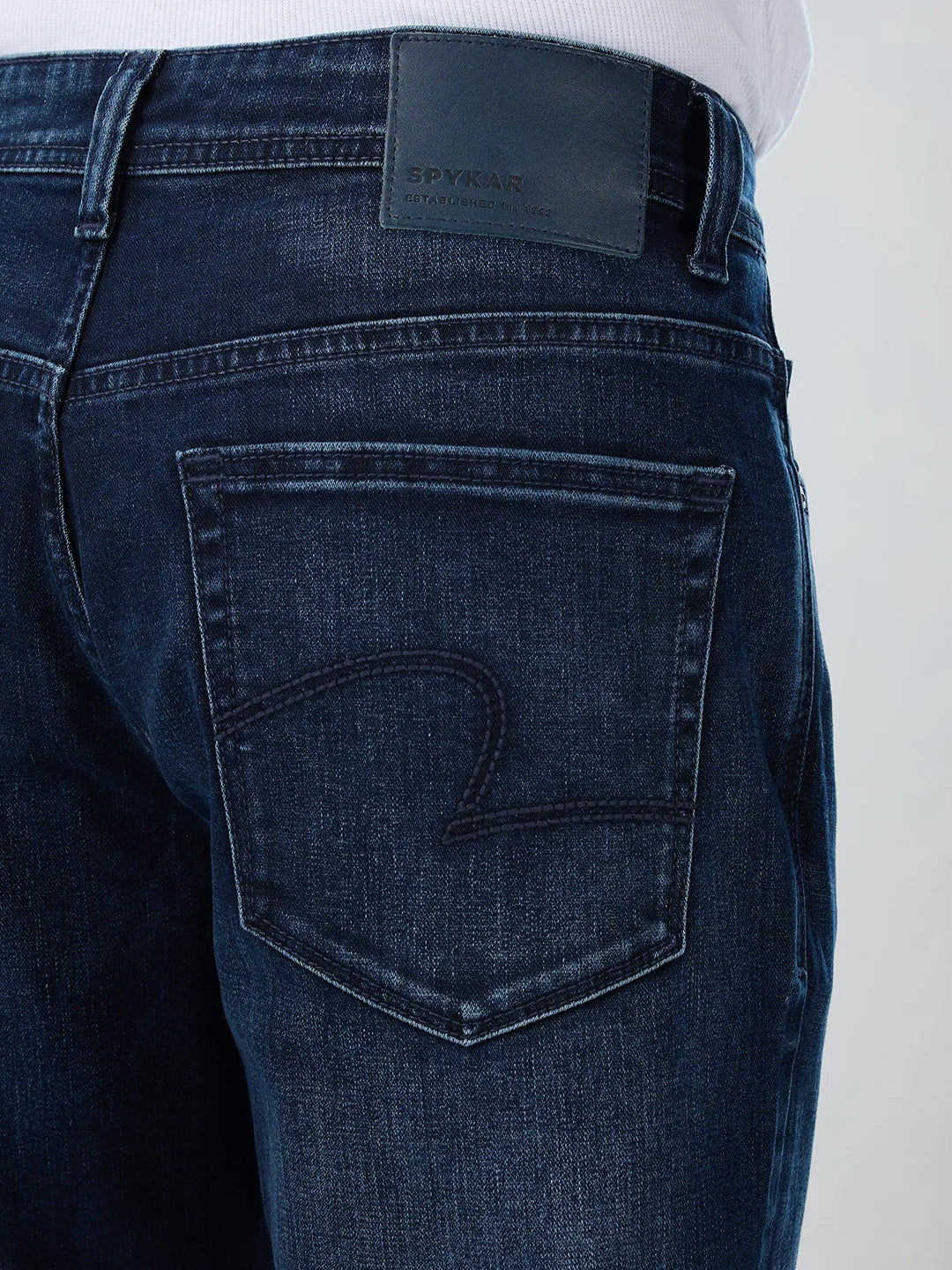Men Rafter Jeans Boot Cut Fit Dark Blue Mid Rise - Image 7