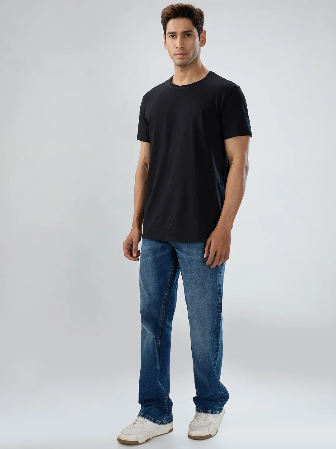 Men Rafter Jeans Boot Cut Fit Mid Blue Mid Rise - Image 8
