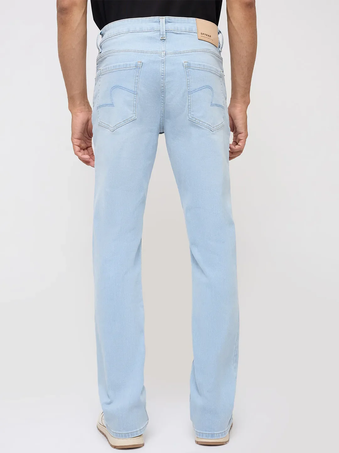 Men Rafter Jeans Boot Cut Fit Light Blue Mid Rise - Image 5