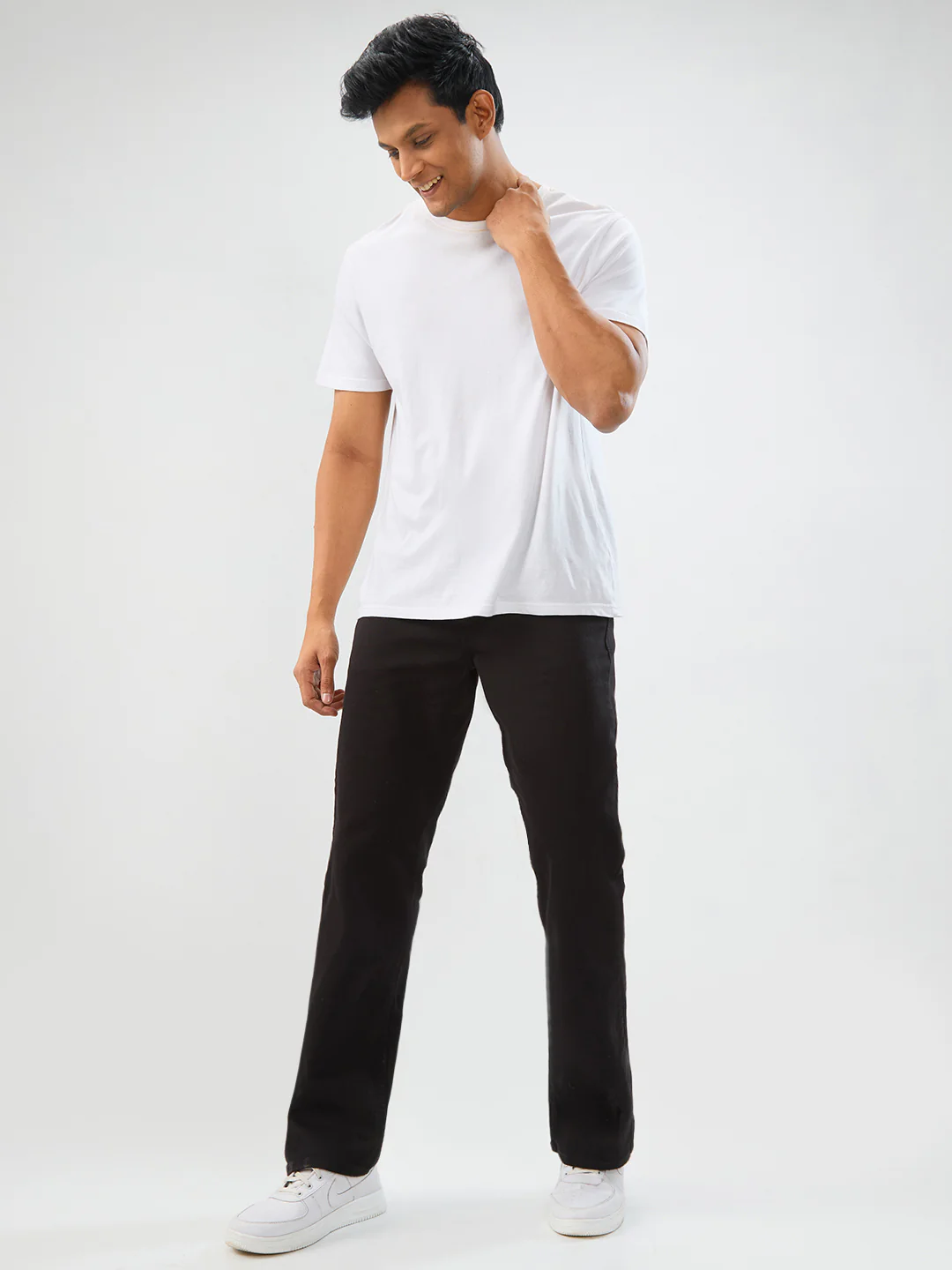 Men Rafter Jeans Boot Cut Fit Black Mid Rise - Image 5