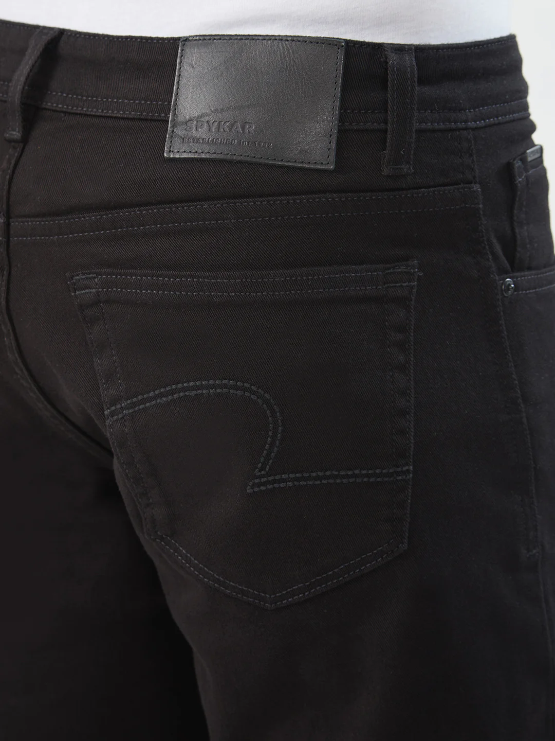 Men Rafter Jeans Boot Cut Fit Black Mid Rise - Image 8