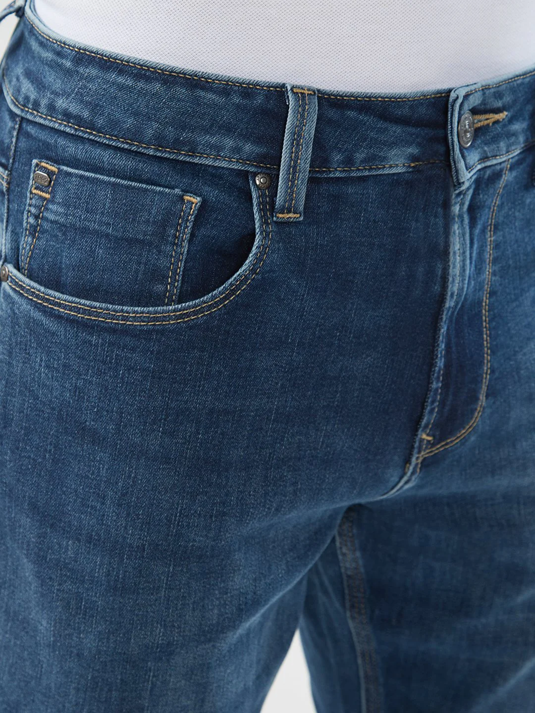 Men Rafter Jeans Boot Cut Fit Blue Mid Rise - Image 6