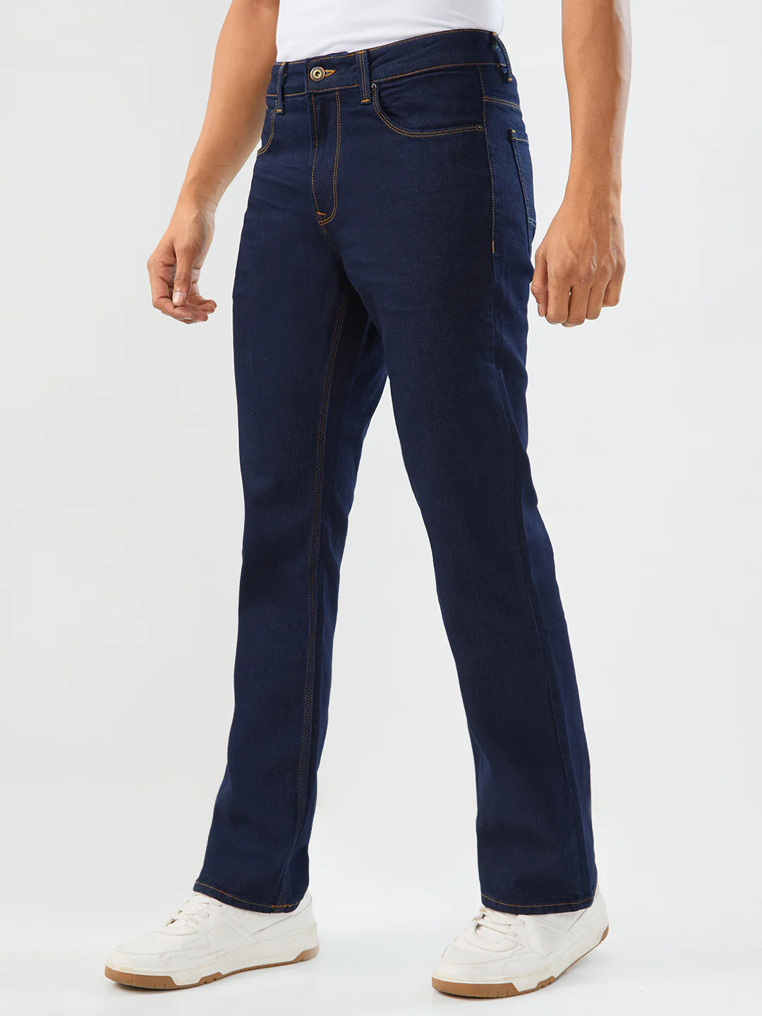 Men Rafter Jeans Boot Cut Fit Blue Mid Rise - Image 3