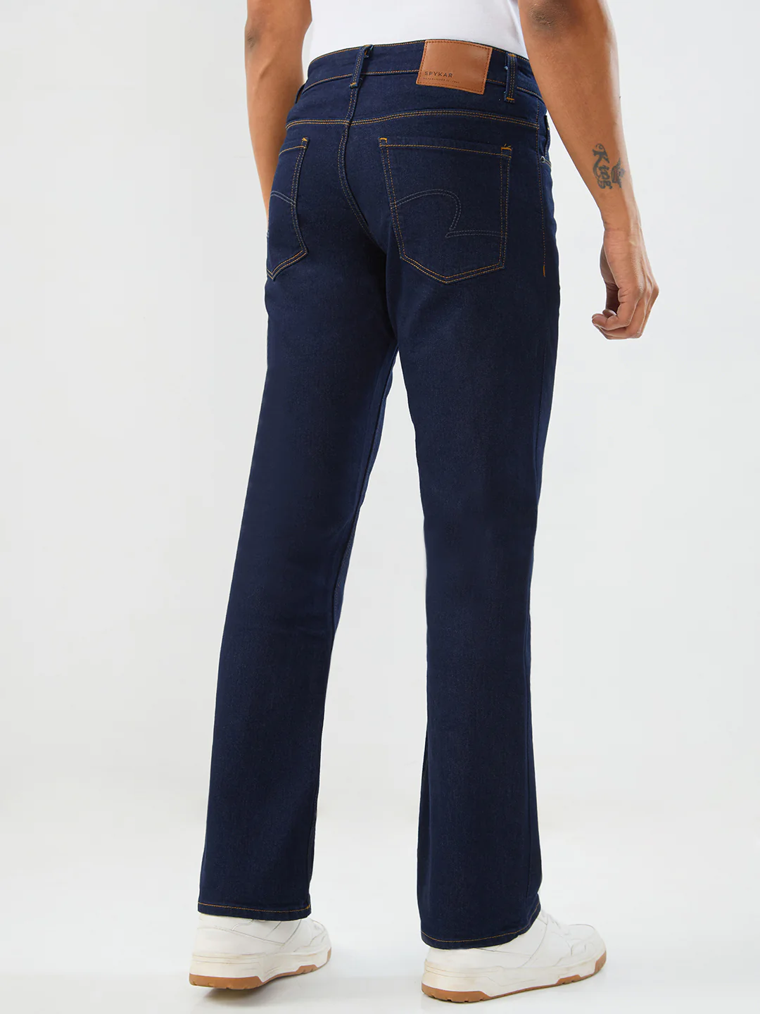 Men Rafter Jeans Boot Cut Fit Blue Mid Rise - Image 4