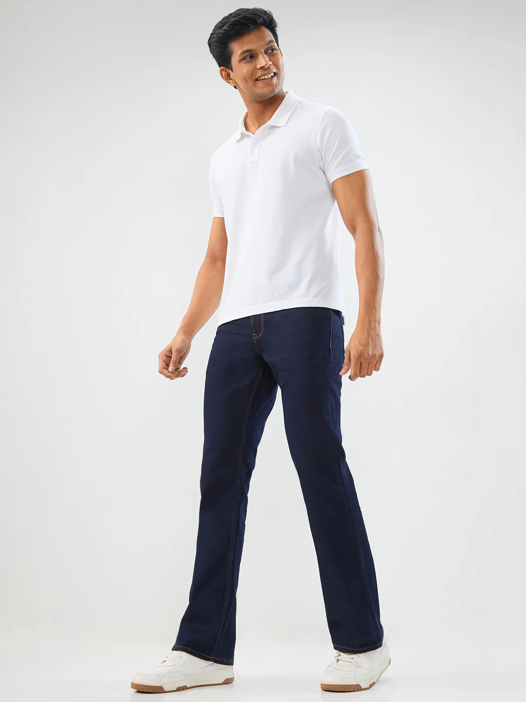 Men Rafter Jeans Boot Cut Fit Blue Mid Rise - Image 5