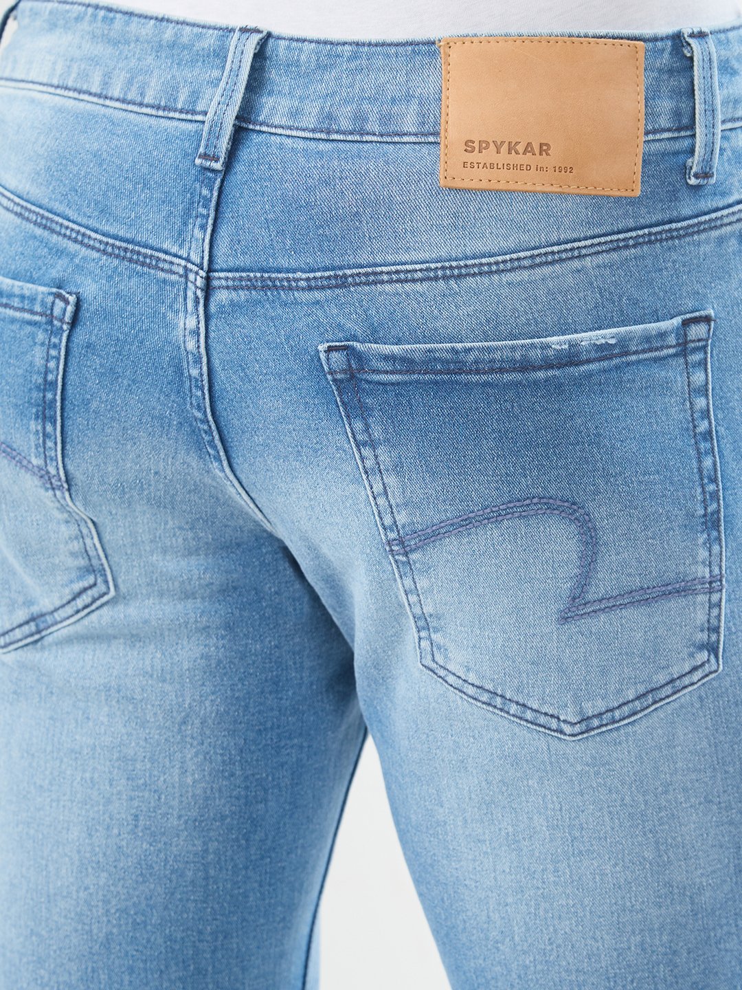 Men Rafter Jeans Boot Cut Light Blue Mid Rise - Image 8