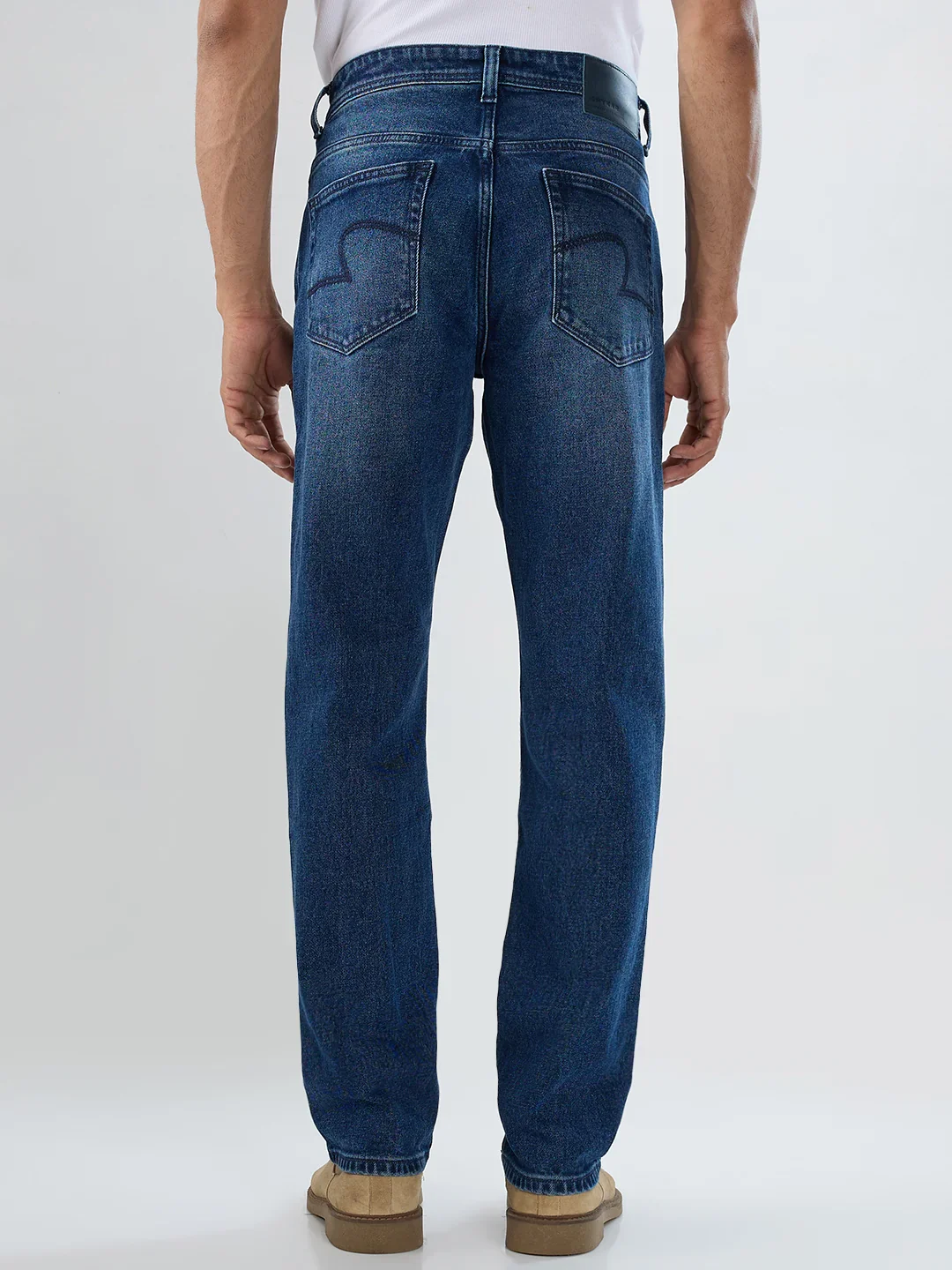 Men Chico Jeans Relaxed Fit Mid Blue Mid Rise - Image 6