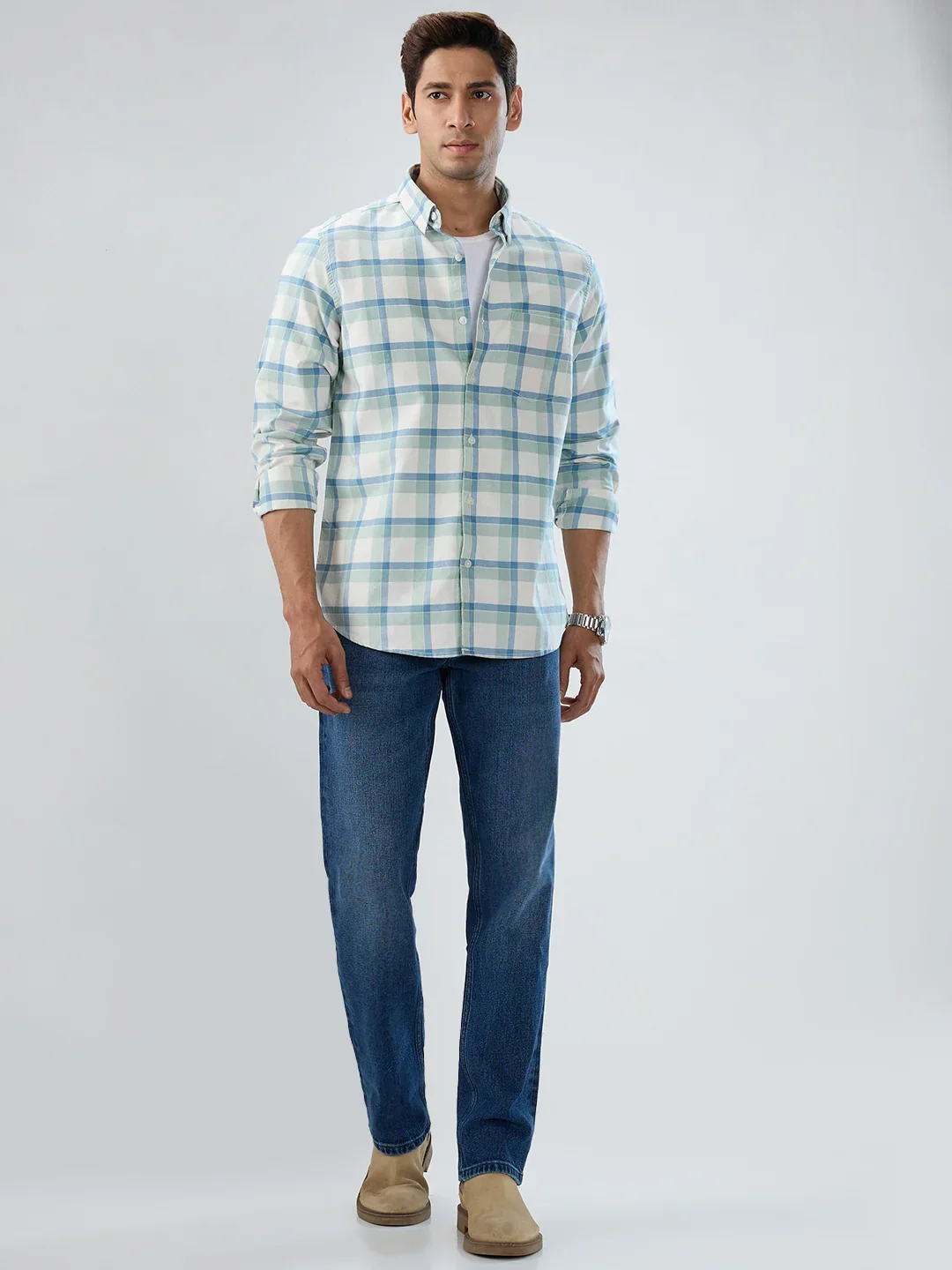 Men Chico Jeans Relaxed Fit Mid Blue Mid Rise - Image 8
