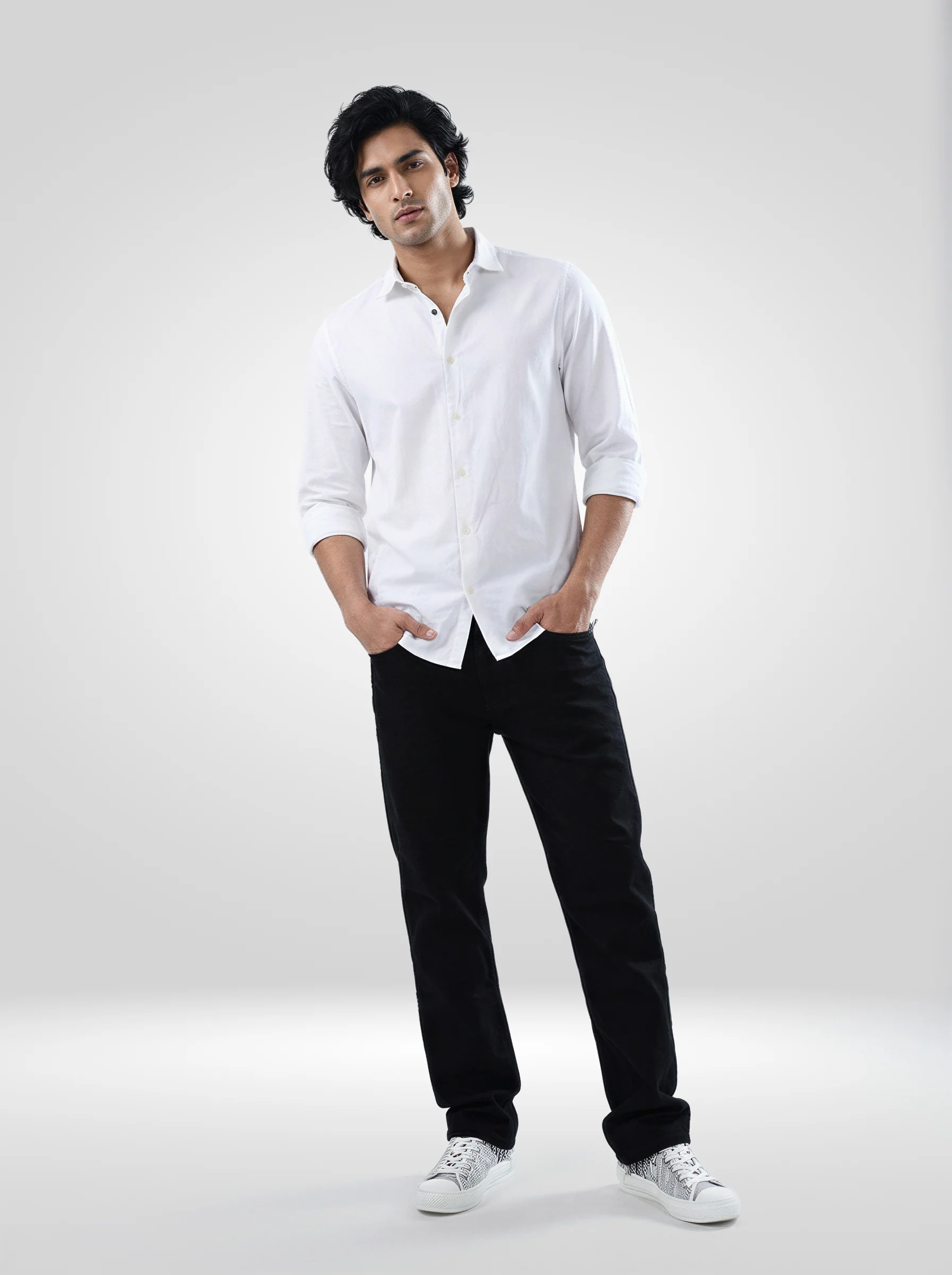 Men Chico Jeans Relaxed Fit Black Mid Rise