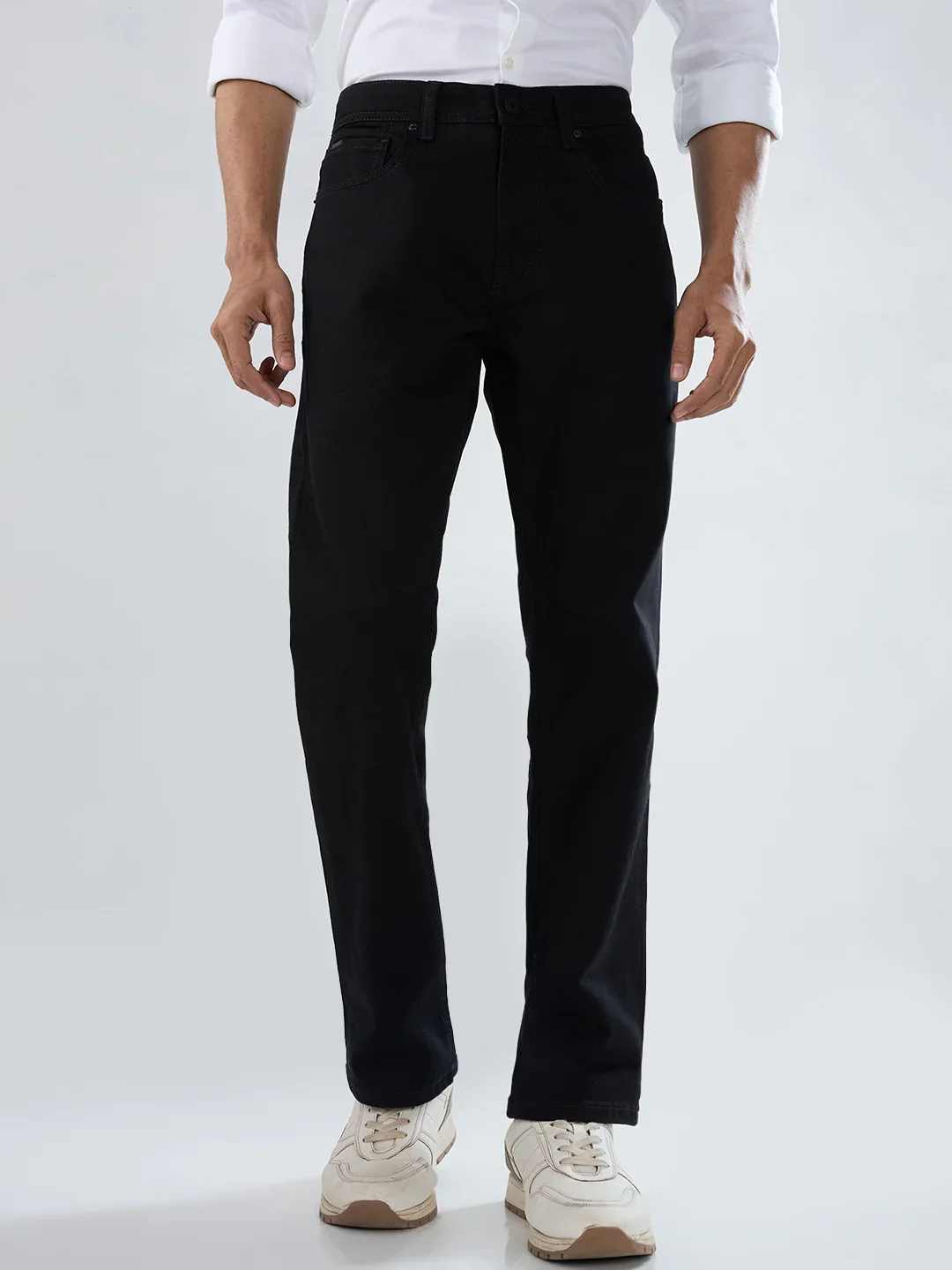 Men Chico Jeans Relaxed Fit Black Mid Rise - Image 2