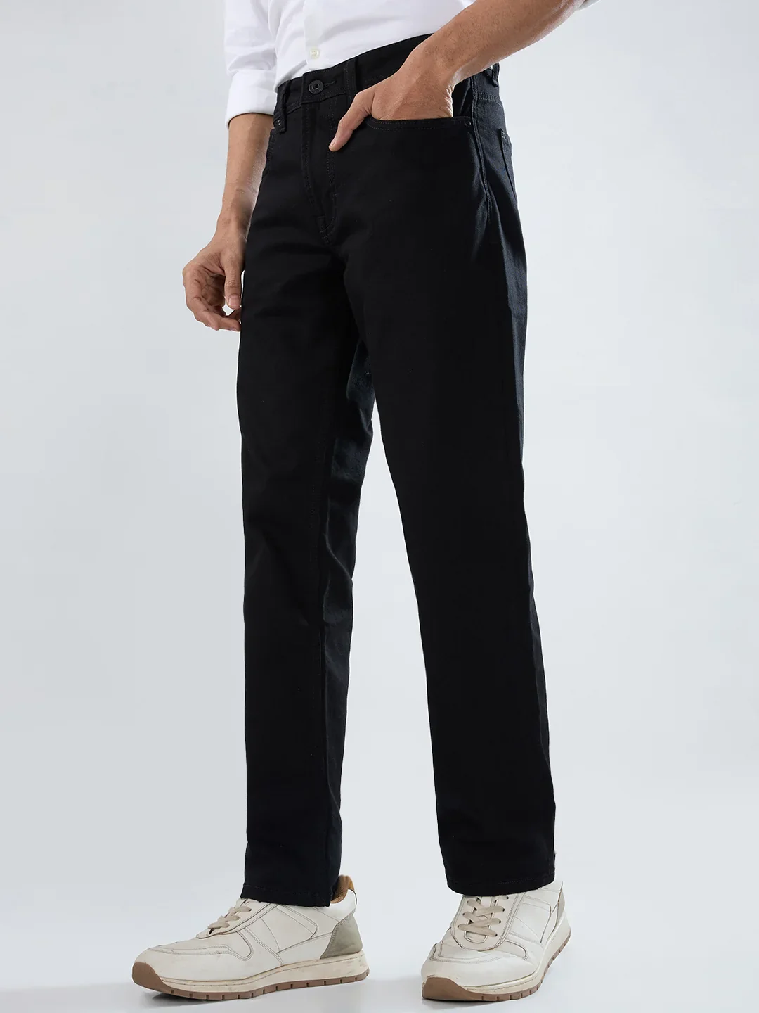 Men Chico Jeans Relaxed Fit Black Mid Rise - Image 3