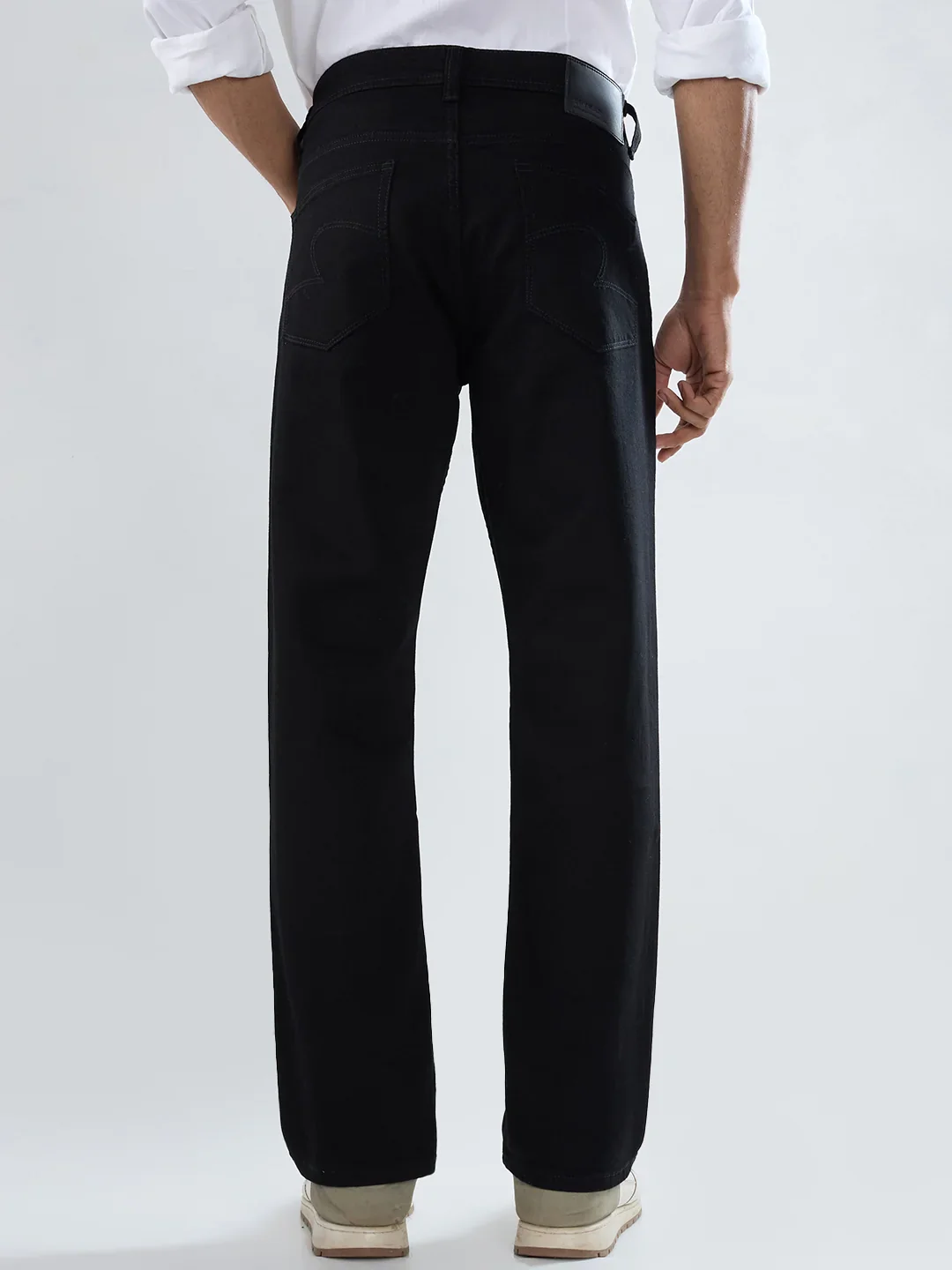 Men Chico Jeans Relaxed Fit Black Mid Rise - Image 5