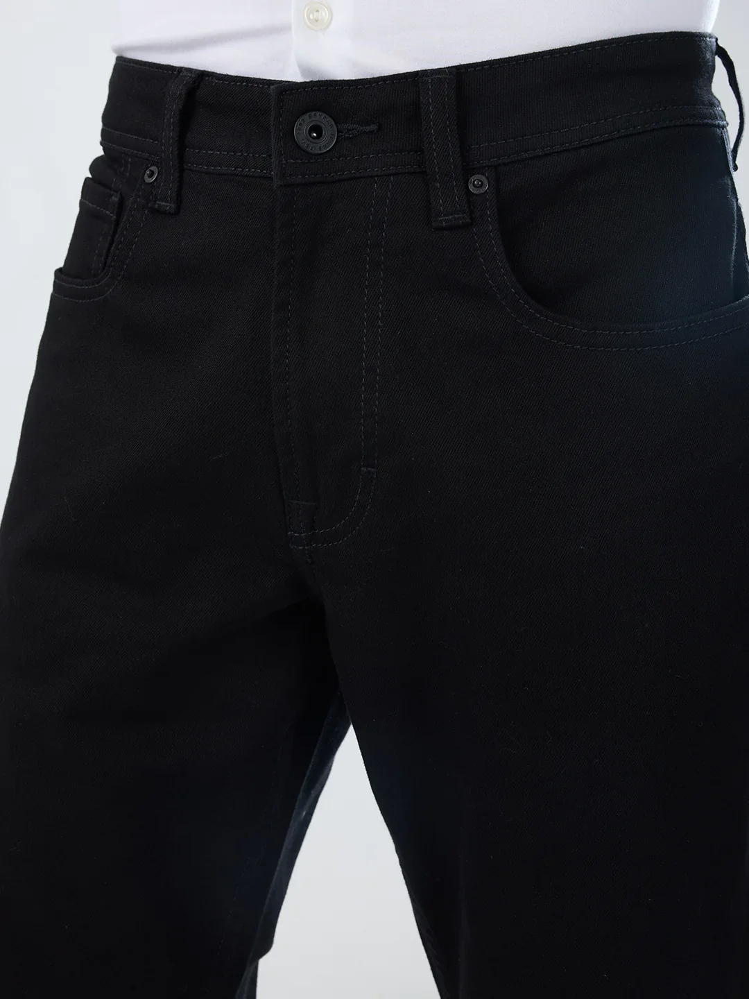 Men Chico Jeans Relaxed Fit Black Mid Rise - Image 6