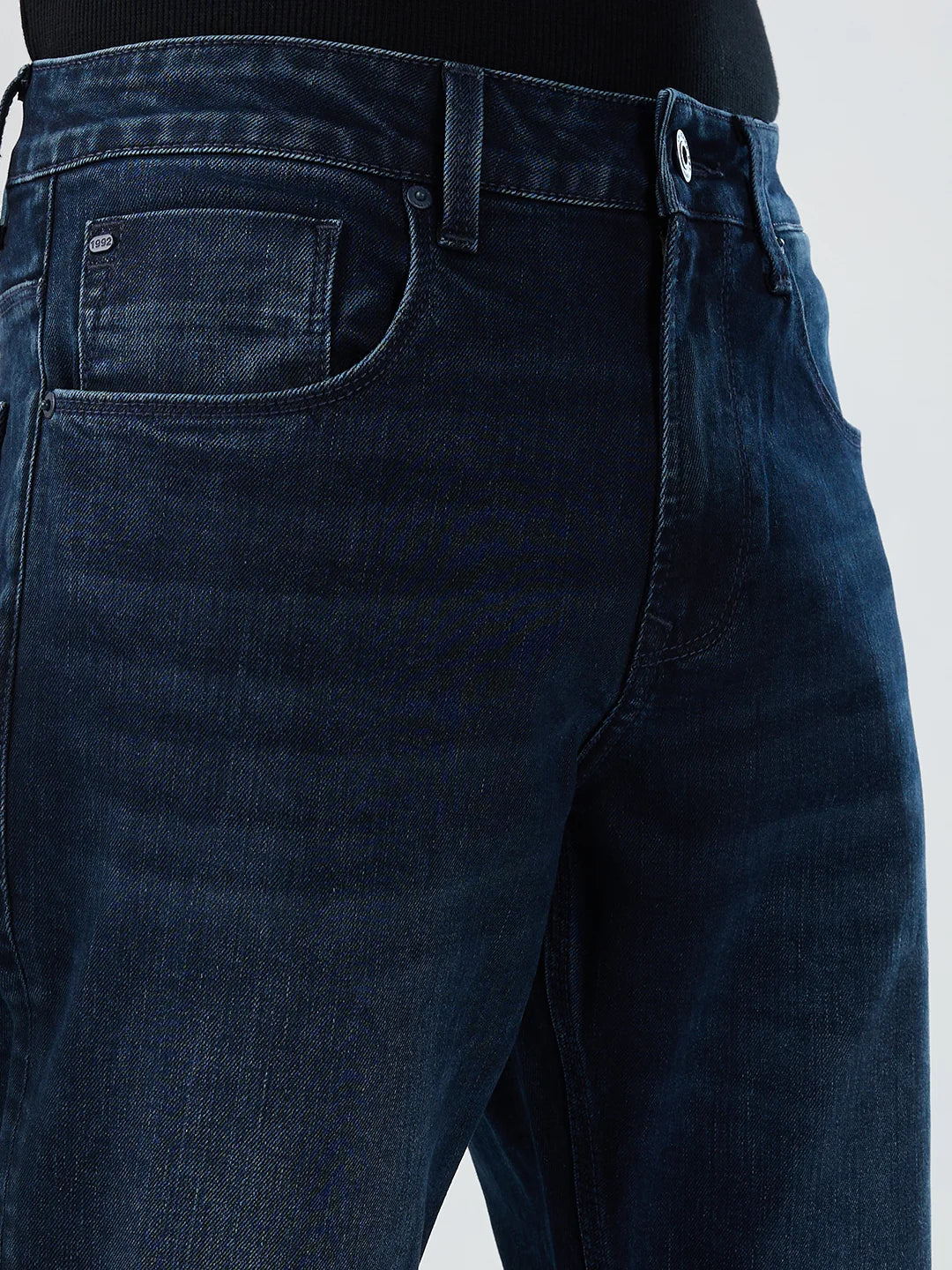 Men Chico Jeans Relaxed Fit Dark Blue Mid Rise - Image 4